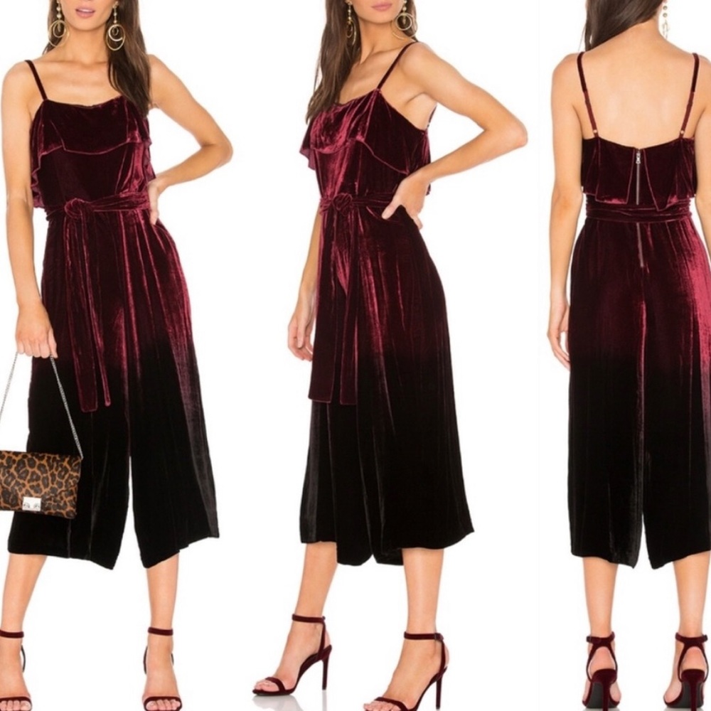 Alice + Olivia Velvet Jumpsuit
